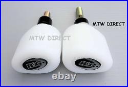 Honda CBR600F 2011-2014 R&G WHITE aero style Front crash protectors bobbins