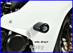 Honda CBR600F 2011-2014 R&G WHITE aero style Front crash protectors bobbins