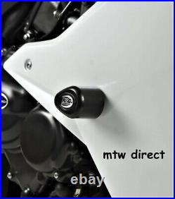 Honda CBR600F 2011-2014 R&G WHITE aero style Front crash protectors bobbins