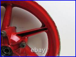 Honda CBR600F CBR600 FN 1992 Front Wheel 17x3.5 17 Red J14