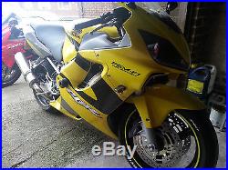 Honda cbr 600f motorcycle, Low mileage, Yellow, Full M. O. T