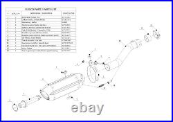 MIVV Approved Exhaust Catalyzed Stainless Sound C Honda Cbr 600 Fs 2003 03