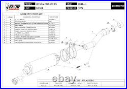 MIVV Approved Exhaust Nocat Oval Titanium C Honda Cbr 600 Fs 2001 01 2002 02