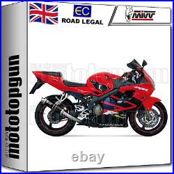 MIVV Exhaust Gp Steel Black Honda Cbr 600 Fs 2001 01 2002 02 2003 03