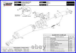 Mivv Exhaust Muffler GP Carbon Fiber for Honda Cbr 600 F 2011 2013