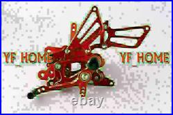 Motorcycle Rearsets Foot pegs For Honda 03-06 CBR 600RR & 04-07 CBR 1000RR Red