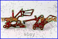 Motorcycle Rearsets Foot pegs For Honda 03-06 CBR 600RR & 04-07 CBR 1000RR Red