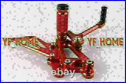 Motorcycle Rearsets Foot pegs For Honda 03-06 CBR 600RR & 04-07 CBR 1000RR Red