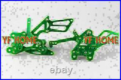 Rear Set Rearsets Foot Peg Pedal for Honda 03-06 CBR600RR 04-07 CBR1000RR Green