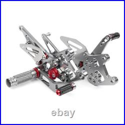 Rear Sets Foot Pegs Footpegs Kit For Honda CBR600RR F5 2009 2010-2018 Grey