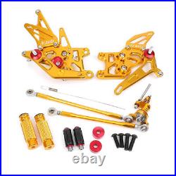 Rear Sets Foot Pegs Footpegs Kit For Honda CBR600RR F5 2009-2018 Gold