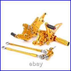 Rear Sets Foot Pegs Footpegs Kit For Honda CBR600RR F5 2009-2018 Gold