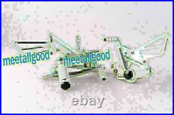 Rearset Rear set Foot pegs Fit For Honda 03-06 CBR 600RR CBR 1000RR 04-07 Silver