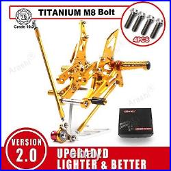 Rearsets Foortests For Honda CBR600RR 2003 2006 CBR1000RR 2004 2007 2006 GD