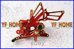 Rearsets Foot pegs For Honda 03-06 CBR 600RR & 04-07 CBR 1000RR Red Motorcycle