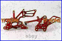 Rearsets Foot pegs For Honda 03-06 CBR 600RR & 04-07 CBR 1000RR Red Motorcycle