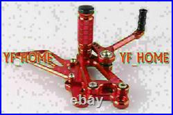 Rearsets Foot pegs For Honda 03-06 CBR 600RR & 04-07 CBR 1000RR Red Motorcycle