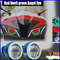 Red Devil green Angel Eye Projector Assembly Headlight lamp For Honda CBR600RR