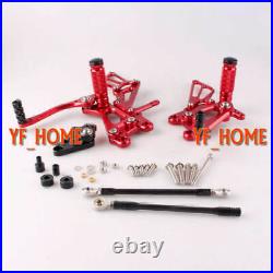 Red Motorcycle Rearsets Foot pegs fit Honda CBR 600RR F5 2007-2014