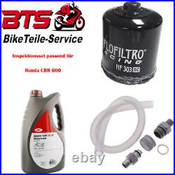 Savings set 4L oil, filter, drain screw suitable for Honda CBR 600 ccm 24