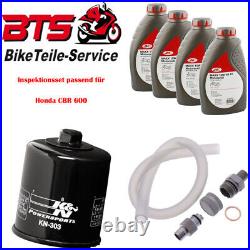 Savings set 4L oil, filter, drain screw suitable for Honda CBR 600 ccm 57