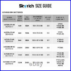 Skyrich Lithium Ion Motorbike Battery (HJTZ10S-FP-WI) Fits Honda CBR600 F4 2004