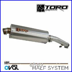 Toro Exhaust Link Pipe with 350mm Oval Silencer For Honda CBR 600 F 91-98