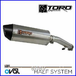 Toro Oval 300mm Stainless / Carbon Exhaust Kit Honda CBR 600 F3 95-98