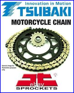 Tsubaki Alpha Gold X-Ring Chain & JT Sprockets for Honda CBR600 F 11-14