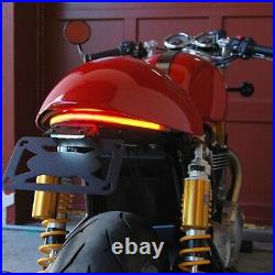 Universal 8 LED Tail Brake, L/R Turn Signal Light Strip For Motorcycle Bike ATV
