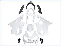 Unpainted White Fairing Bodywork Cowl Kit For 2001 2002 2003 Honda CBR 600 F4i